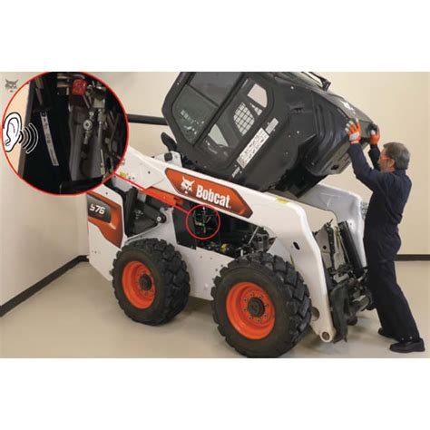 bobcat skid steer cab lift|Raising and Lowering the Cab on Bobcat R.